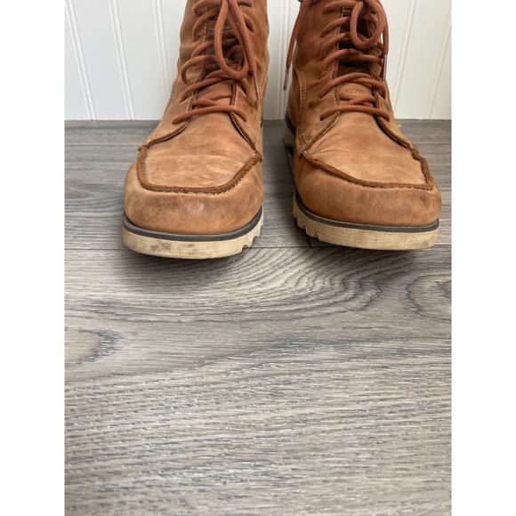 Sorel Kezar Moc Toe Boots Men’s 11 Brown Leather Lace Up Ankle Outdoor Comfort - Picture 5 of 7